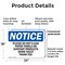 Signmission Please Do Not Flush Paper Towels Or Sanitary, 24 in W x Rectangle, Plastic OS-2PACK-NS-P-1824-L-17381 - alternate 2